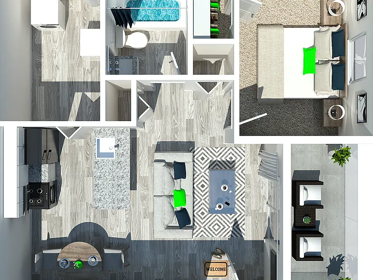 One Bedroom One Bedroom