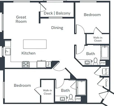 B3: 1bed 1bath B3: 1bed 1bath