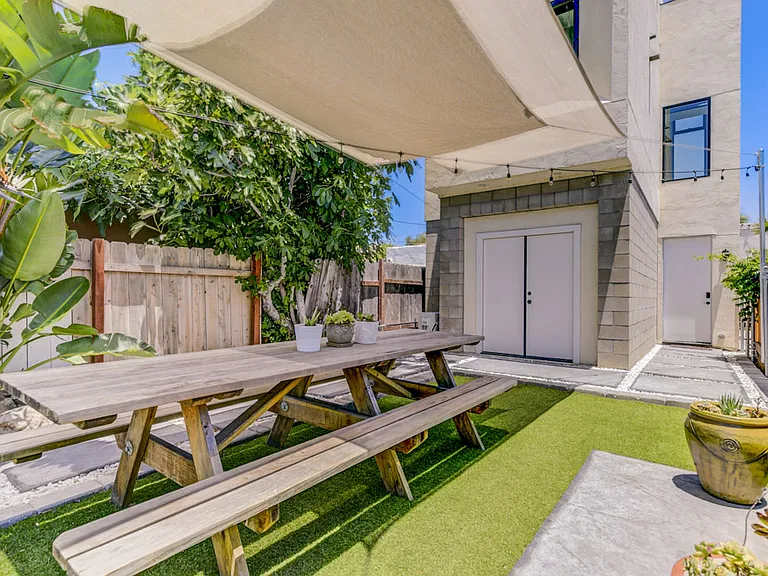 Private backyard