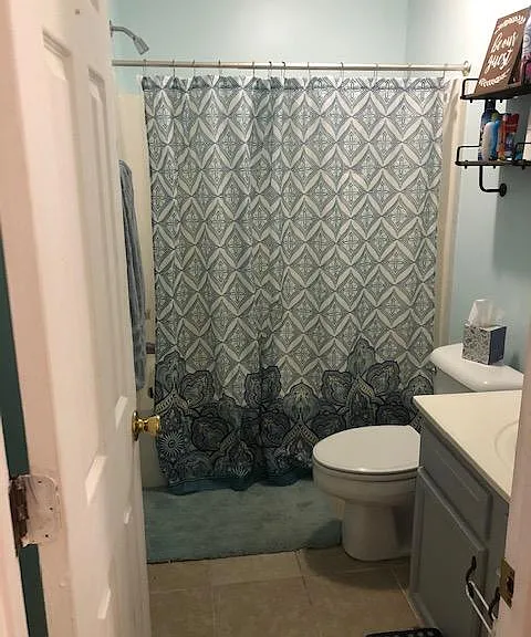 Hallway bathroom