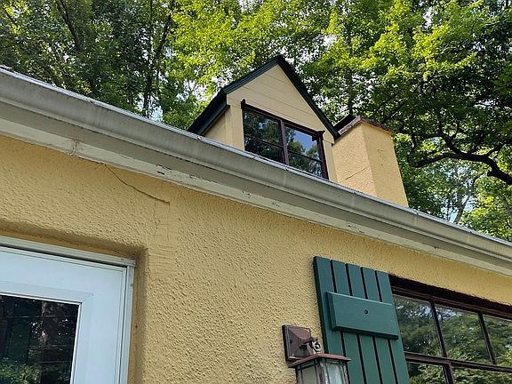 Close up of the exterior.