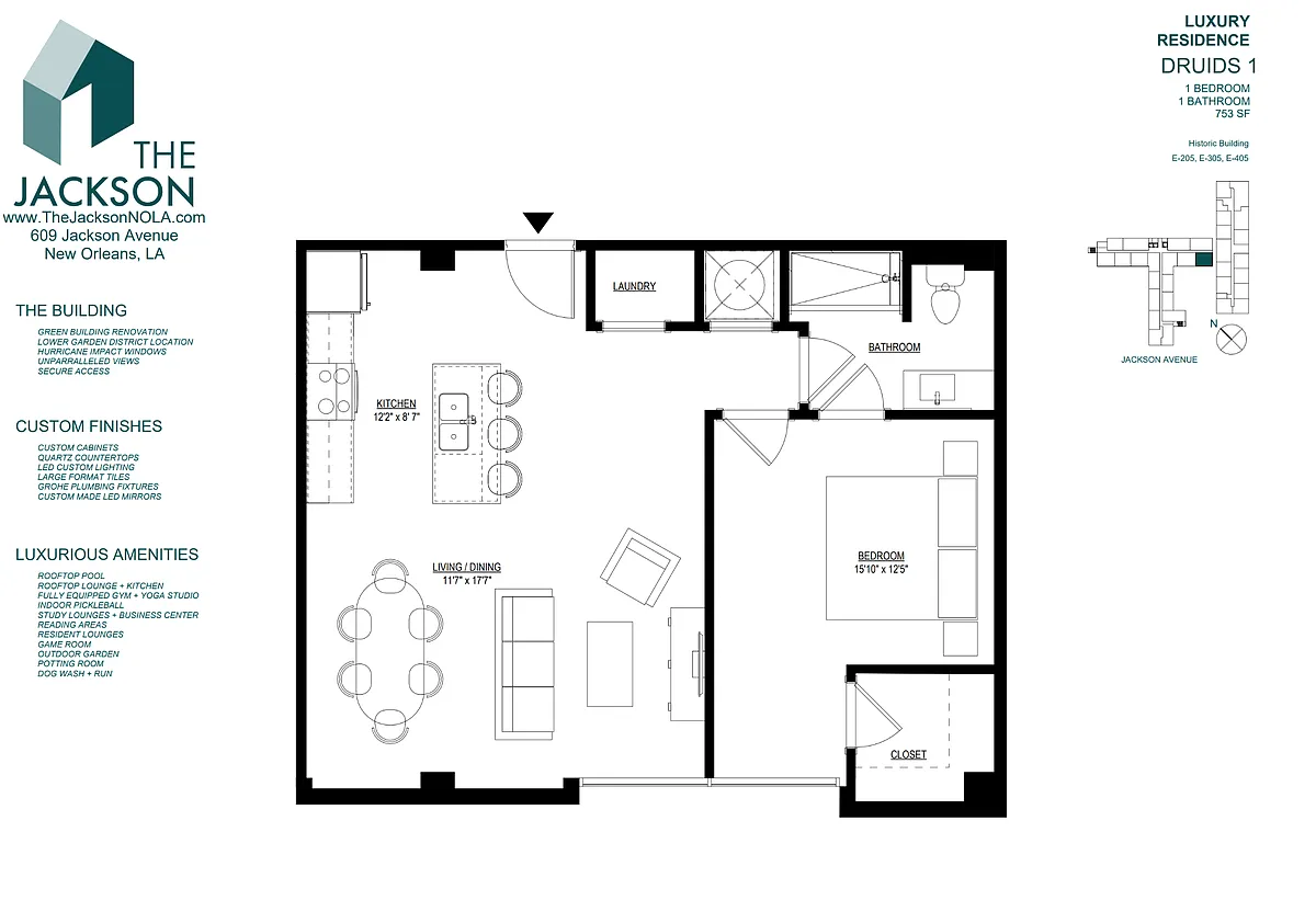 Floor plan Druids