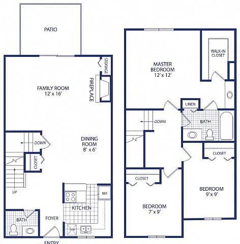 Floor plan Three Bedroom