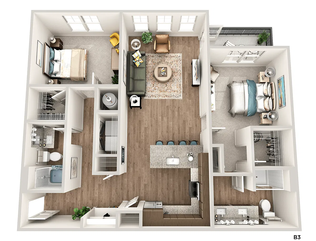 Floor plan B3
