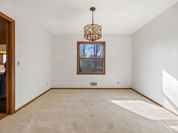 Formal Dining Room with new chandelier