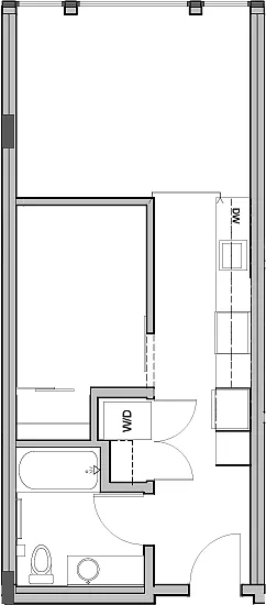 Floor plan Open 1 Bed 1 Bath 04