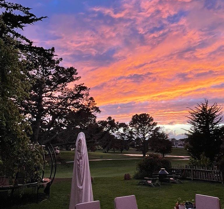 Enjoy sunsets in your back patio.
