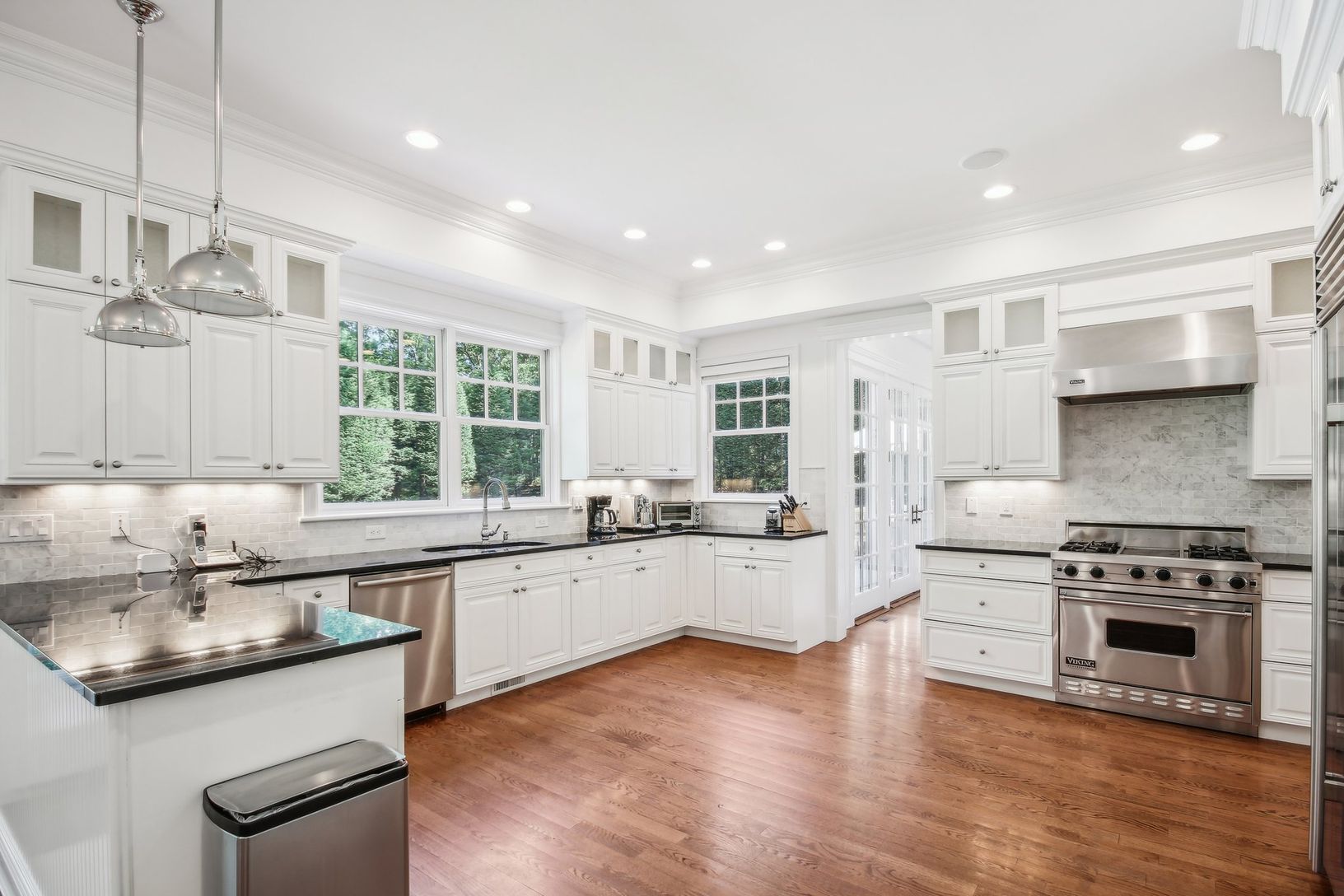 adjacent to kitchen