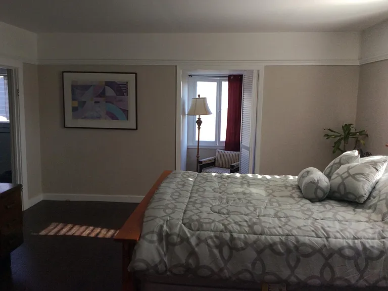 Master bedroom with alcove.