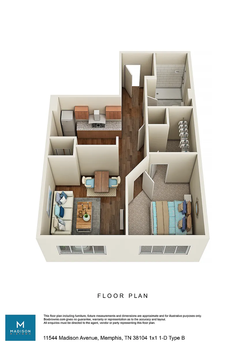 Floor plan 1X1