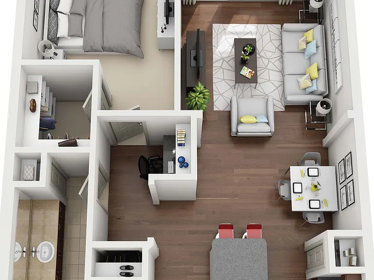 Avanti Cityside - The Ardmore - 1 Beds - 1 Baths - 811 Sq. ft.