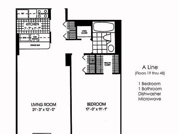 2nd image of 145 W 67th St APT 25A