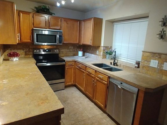 Bosch diswasher , stainless stove a microwave.