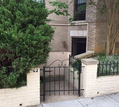 view from 13th Street sidewalk