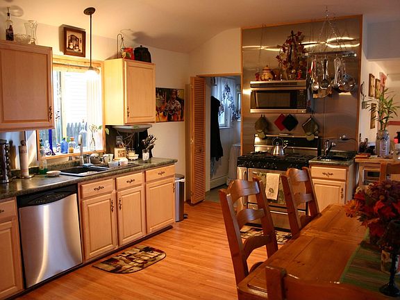 Kitchen W/ small bathroom off kitchen