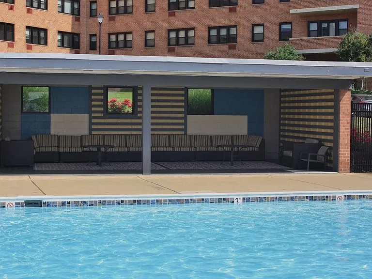 Pool deck pavilion