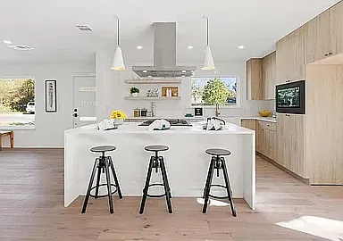 Kitchen Seen from Dining Area