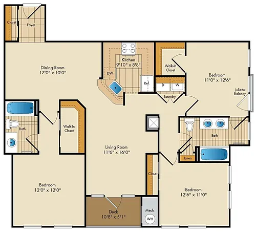 Floor plan Tottenham
