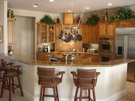 Kitchen With Granite Countertops and Stainless Steel Appliances