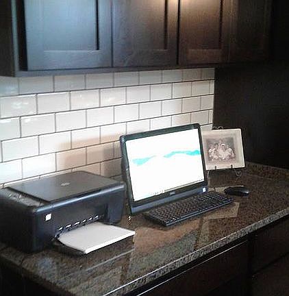 Convienant Desk in Kitchen