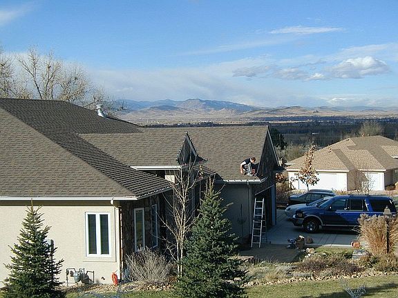 Looking north from edge of lot