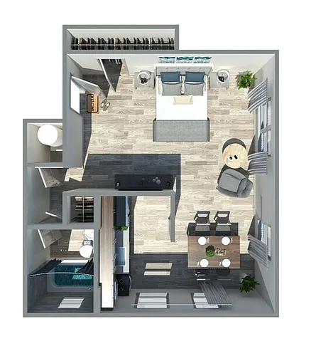 Floor plan One Bedroom