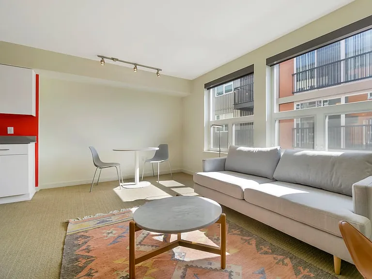 Furnished+ apartment homes include a dining set (Representative Image exact items and style of furnishings may vary)