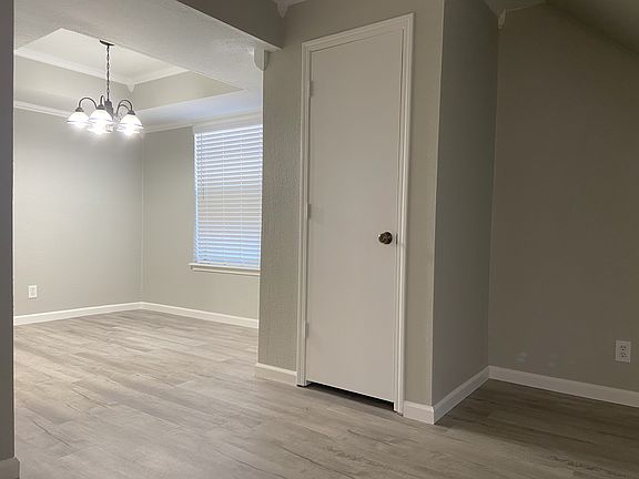 Dining area and closet