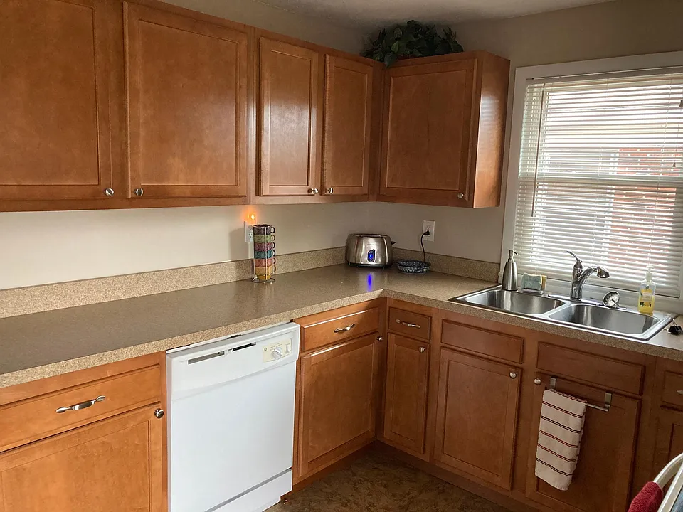 Updated Kitchen with maple cabinets.