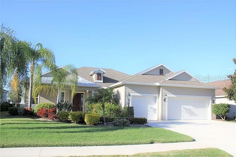 Beautiful, lush landscaping greet you.