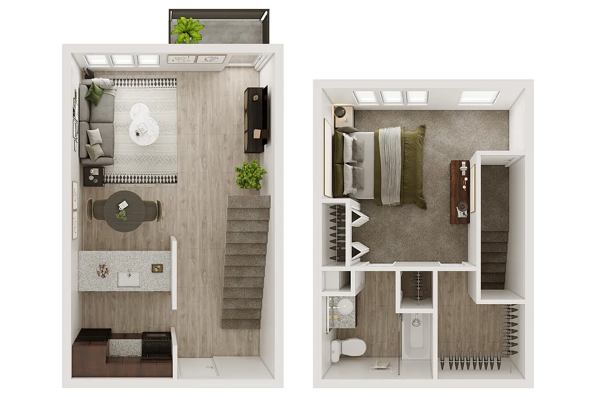 Floor plan Athens 1x1