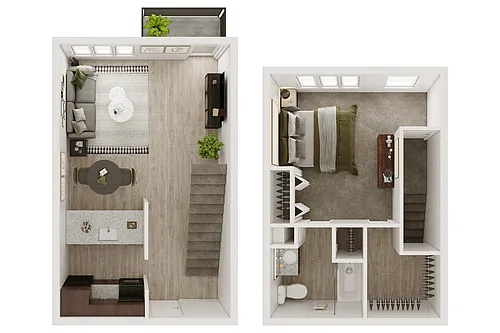 Floor plan Athens 1x1