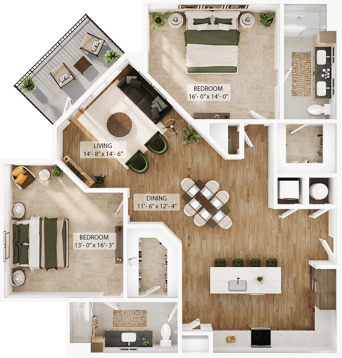 Floor plan B16