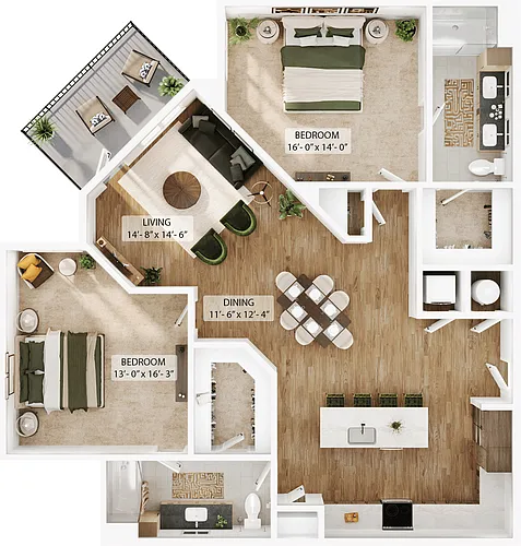 Floor plan B16