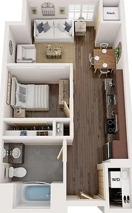 Floor Plan A2 | Elan | Apartments in Fitchburg, WI Floor Plan A2 | Elan | Apartments in Fitchburg, WI