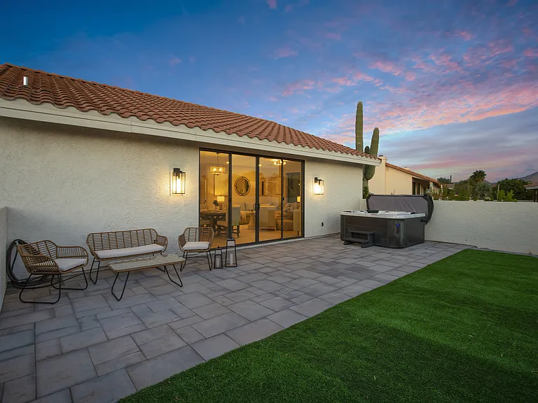 Sunset on the patio
