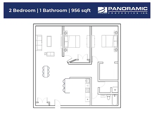 Floor plan 2 Bedroom Deluxe