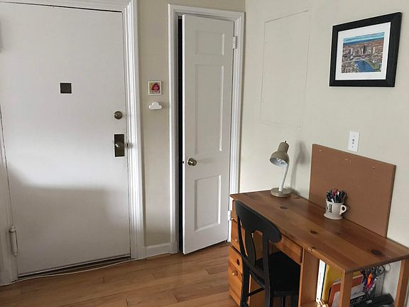Front door and closet