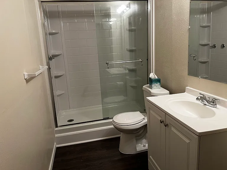 Basement bathroom.