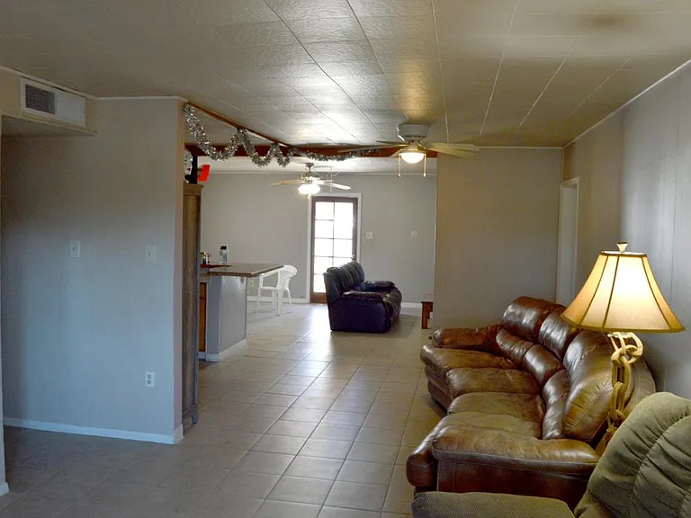 Living room, Dining Room and Den