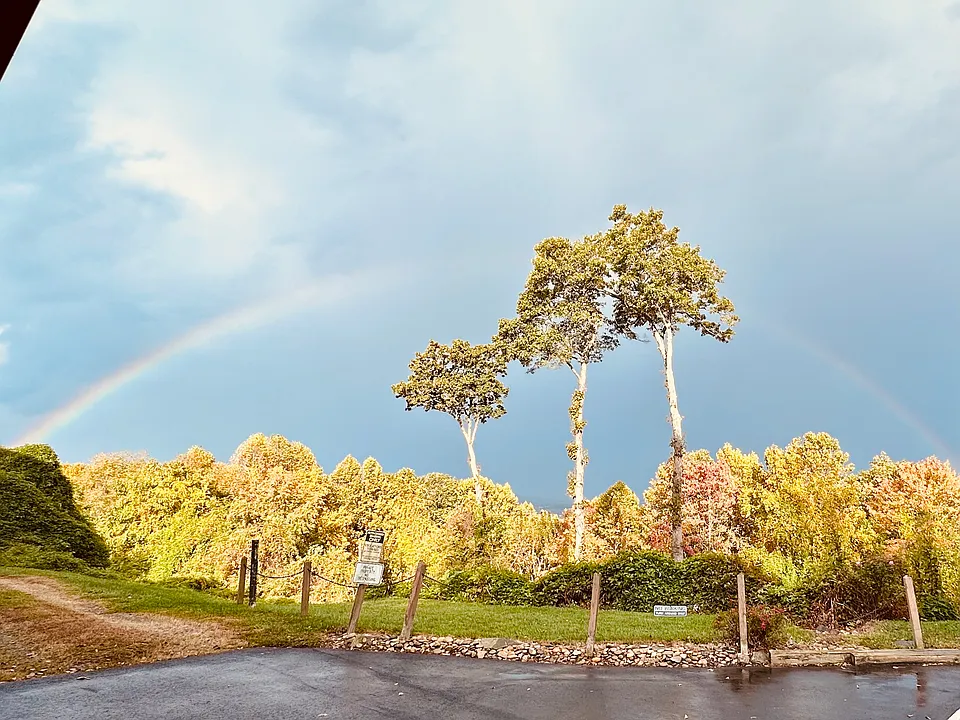 Nature's magic: From double rainbows to colorful fall foliage, the views change with every season.