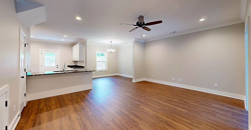 Dining and kitchen areas