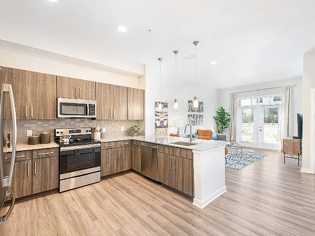 Open Concept Kitchen & Living Room
