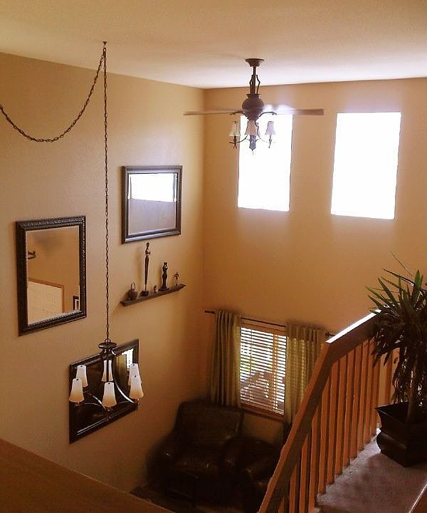 Looking down on the Formal Dining  Room
