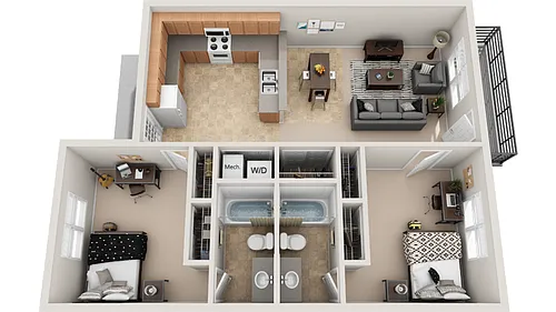 Floor plan Phoenix Furnished