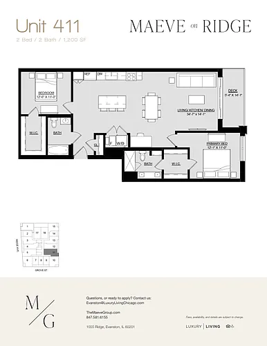 Floor plan 411 (SUBLET)