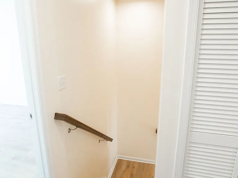 View from 3rd floor, looking down stairs to 2nd floor