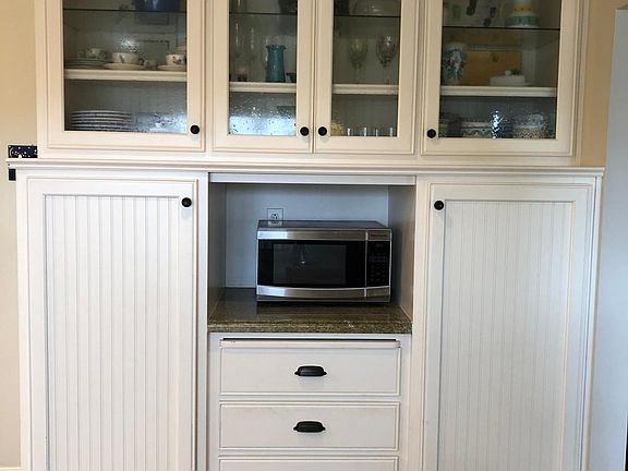 Pantry cupboards and microwave