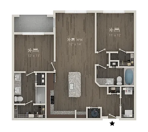 Floor plan B1