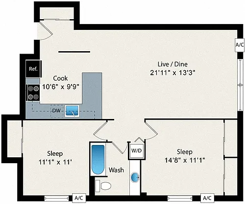 Floor plan B3